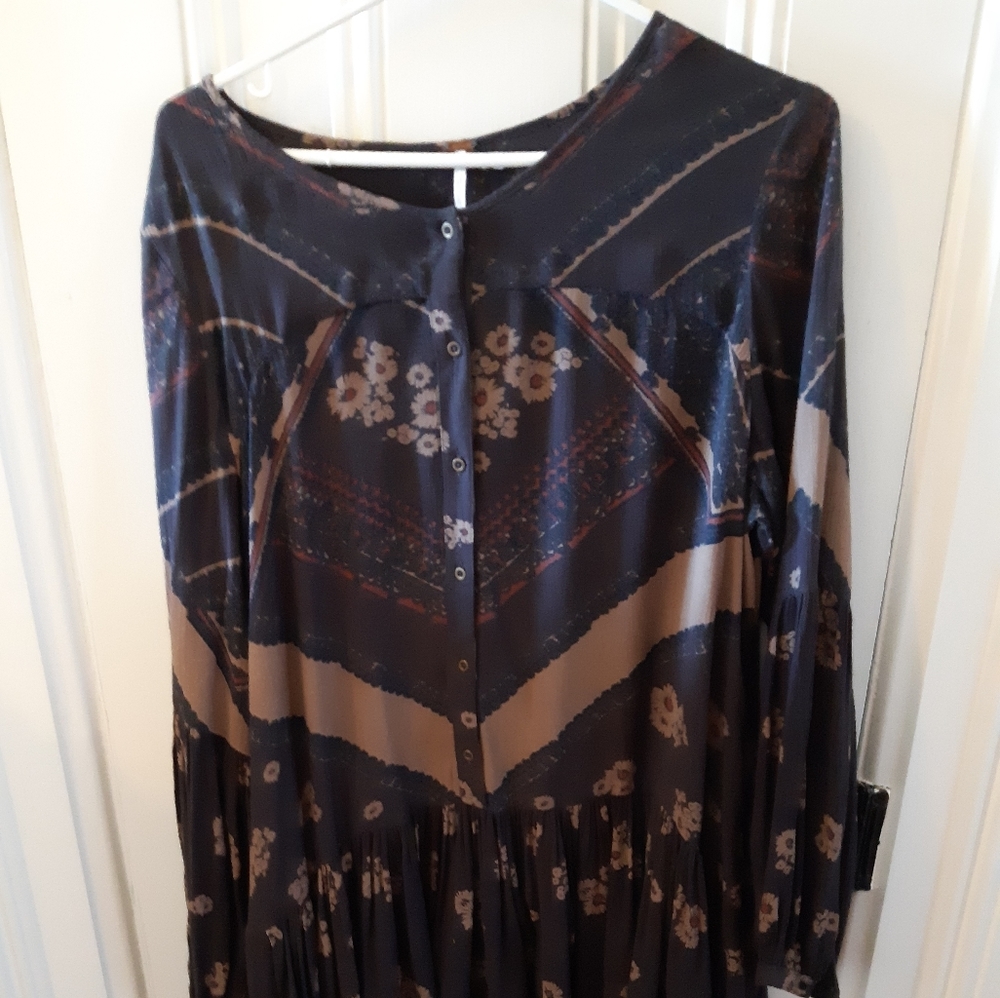 Free people loose midi dress.